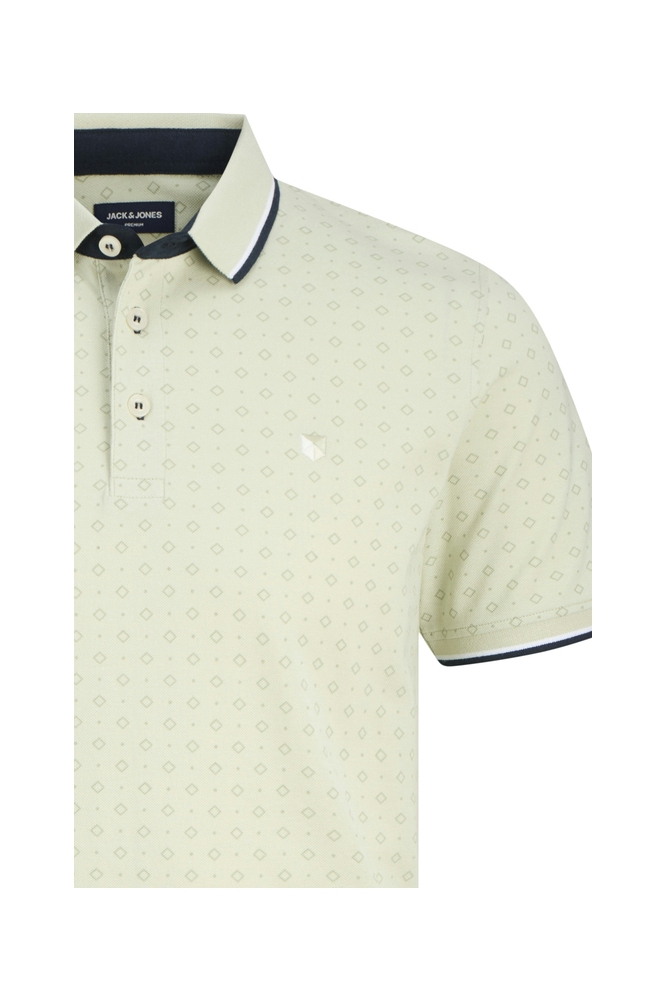 JPRPAULOS PLAY AOP BLU. SS POLO 12154548 Celadon Green/NEW